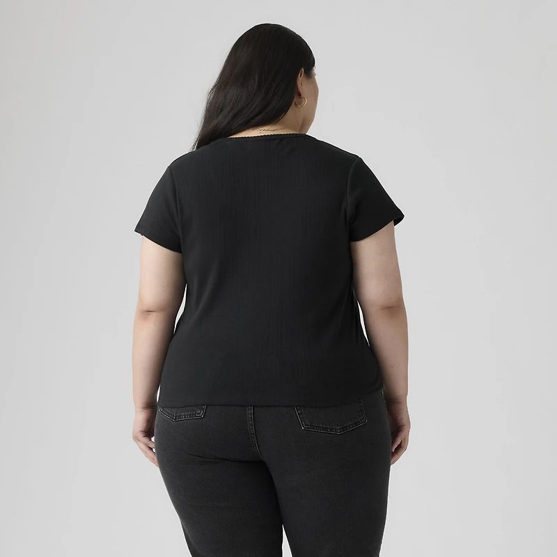 Sweetie Cap Sleeve Tee (Plus Size