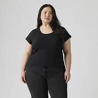 Sweetie Cap Sleeve Tee (Plus Size