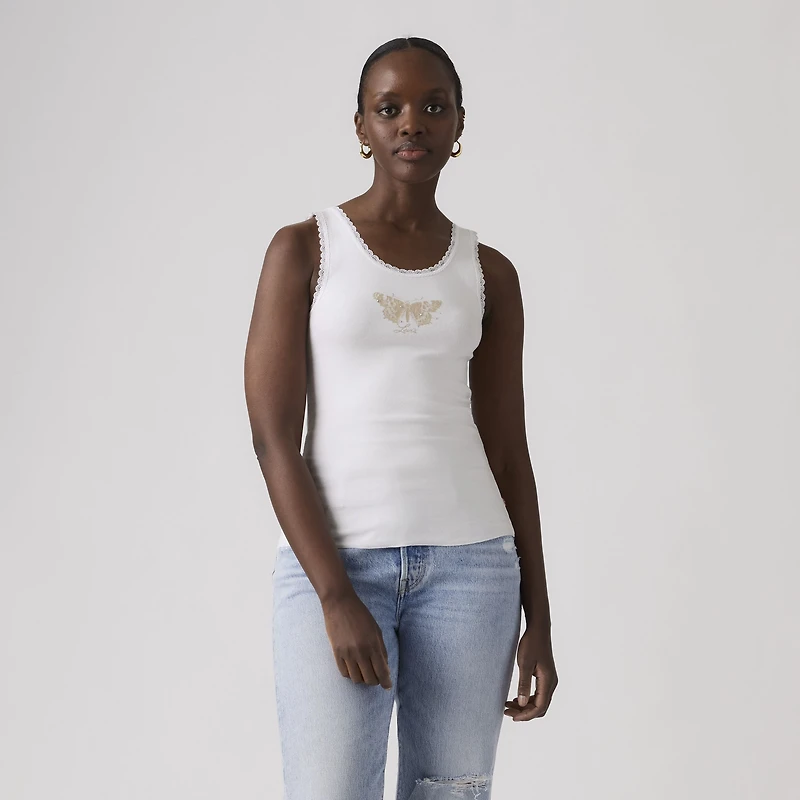 Festival Lace Butterfly Tank Top