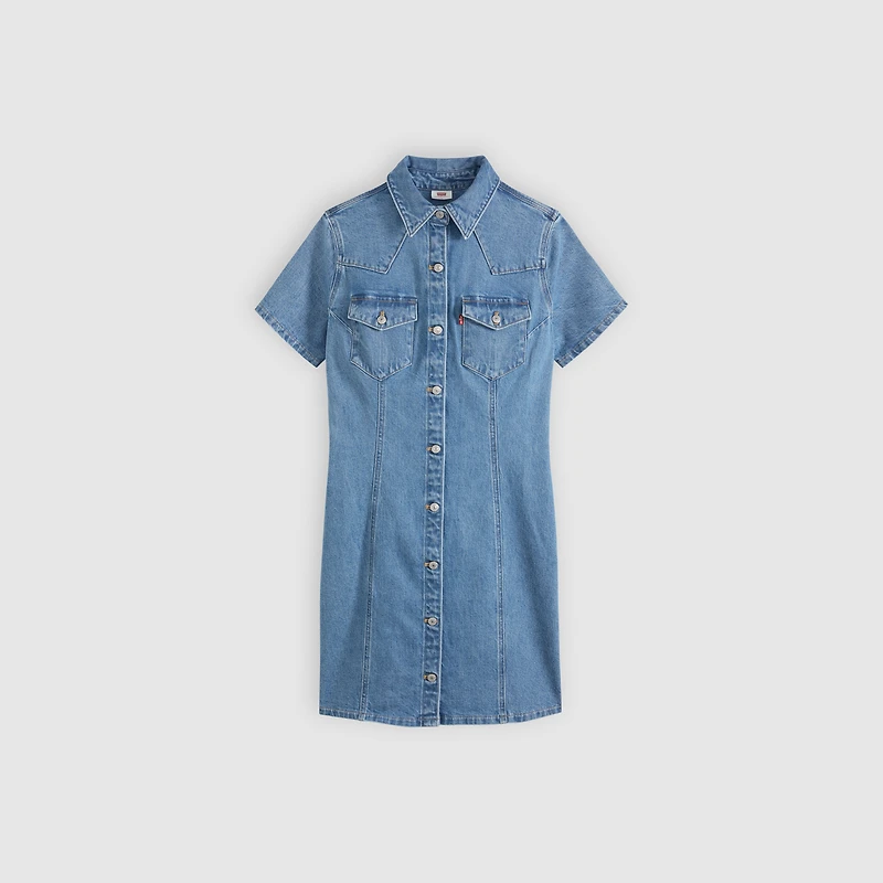 Trace Western Mini Dress