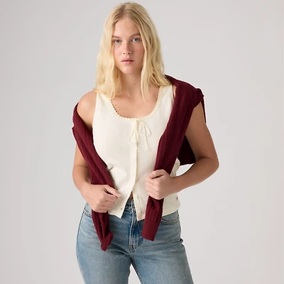 Dry Goods Pointelle Lace Tank