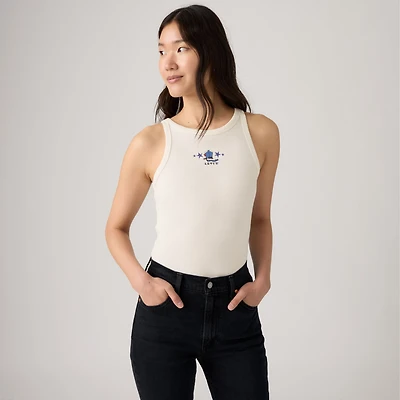 Graphic Logo Hayes Racer Tank Top