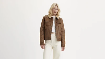 Faux Shearling Trucker Jacket
