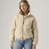 Box Quilted Relaxed Cotton Jacket