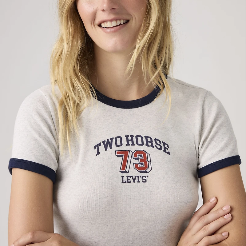 Graphic Mini Ringer Tee