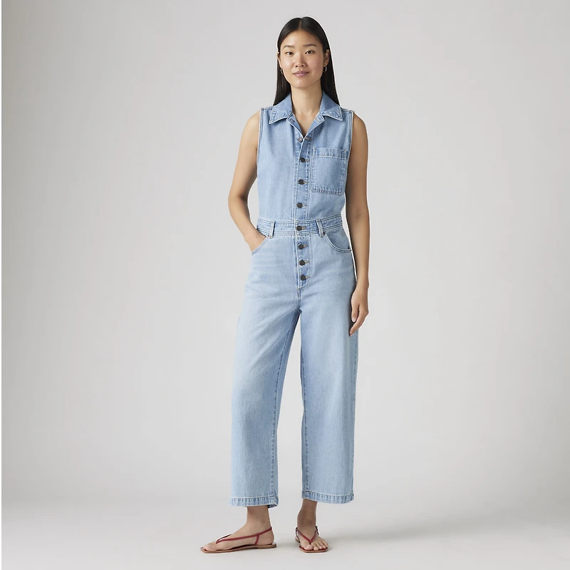 Lightweight Sleeveless Jumpsuit
