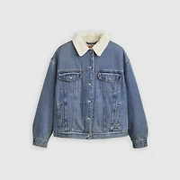 '90s Sherpa Trucker Jacket (Plus Size)