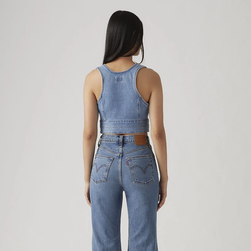 Raine Denim Crop Top