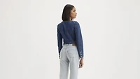Weston Denim Long Sleeve Corset Blouse