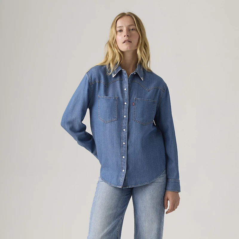Teodora Metal Tipped Western Shirt