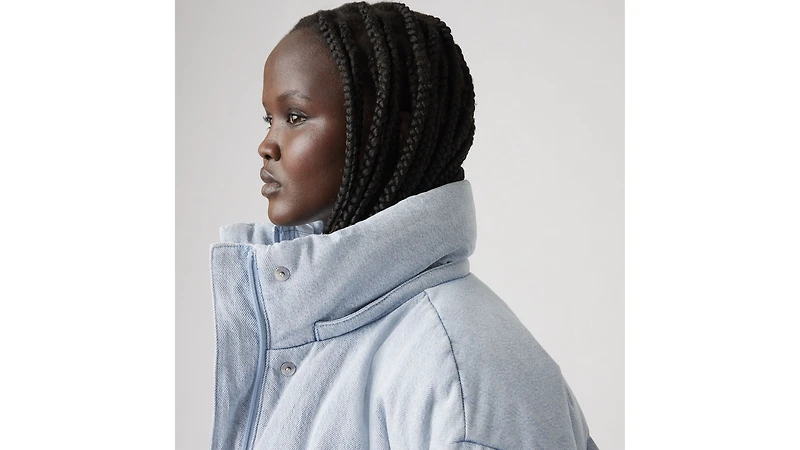 Western Short Bubble Puffer Jacket