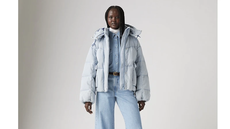 Western Short Bubble Puffer Jacket