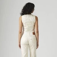 Coated Bella Denim Corset Top