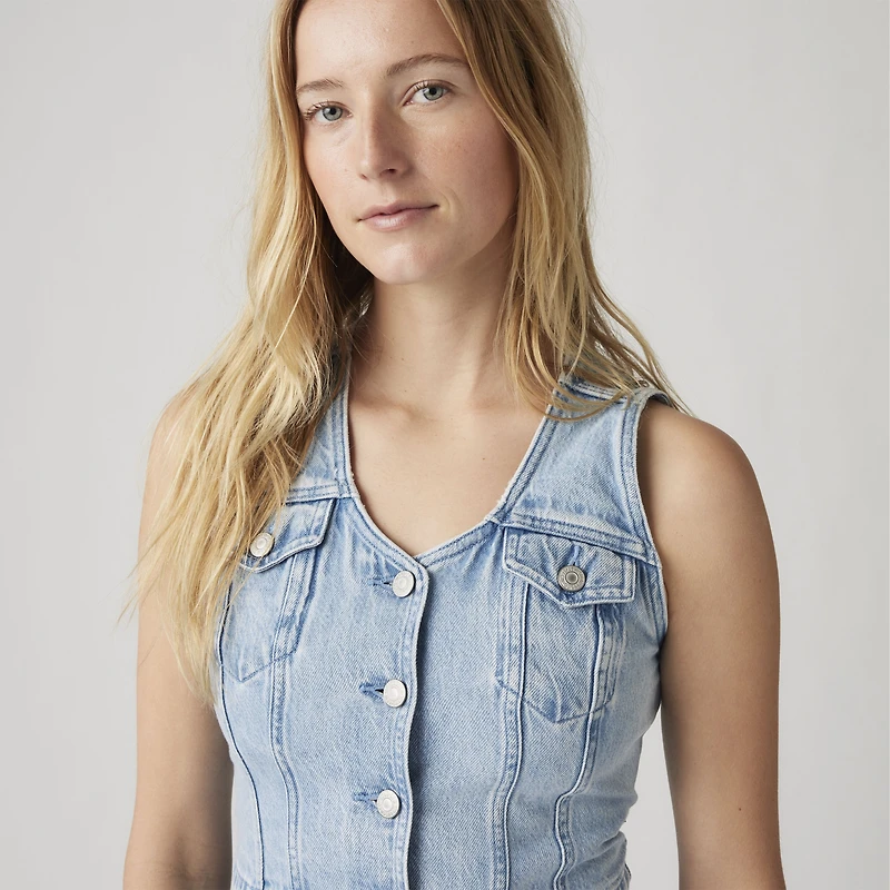 Bella Denim Corset Top