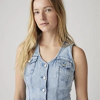 Bella Denim Corset Top