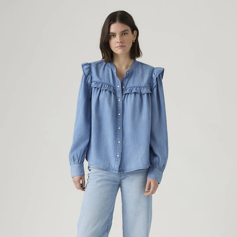 Gianna Long-Sleeve Blouse