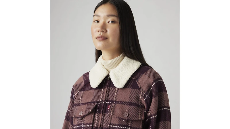 Shrunken '90s Flannel Jacket