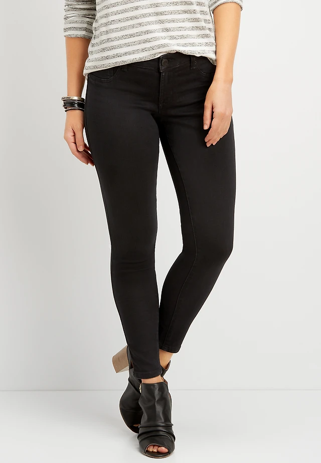 m jeans by maurices™ Black Mid Rise Jegging