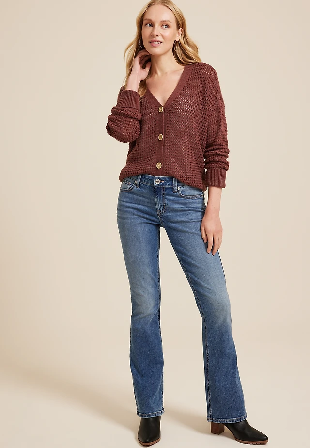 m jeans by maurices™ Classic Flare Mid Rise Jean