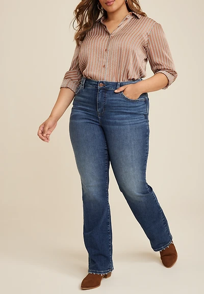 Plus Everflex™ Curvy High Rise Slim Boot Jean
