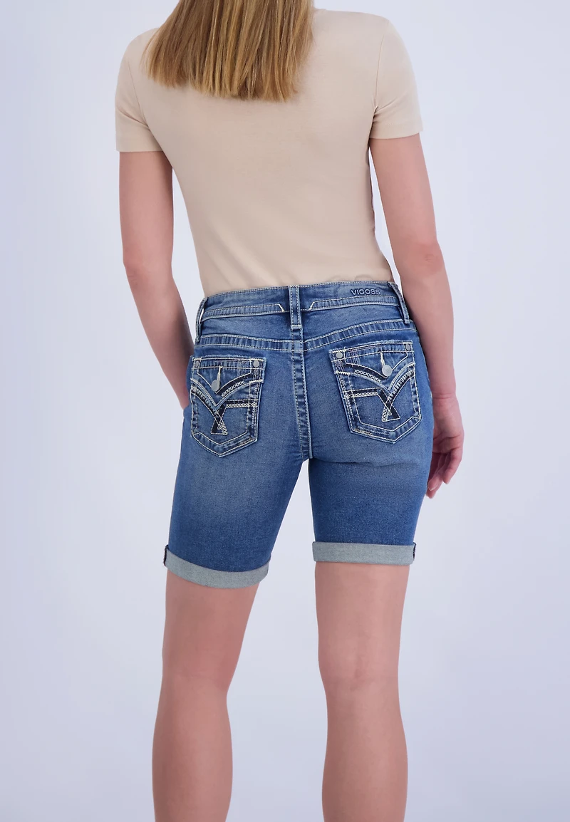 Vigoss® Mid Rise Flap Pocket Bermuda 8in Short