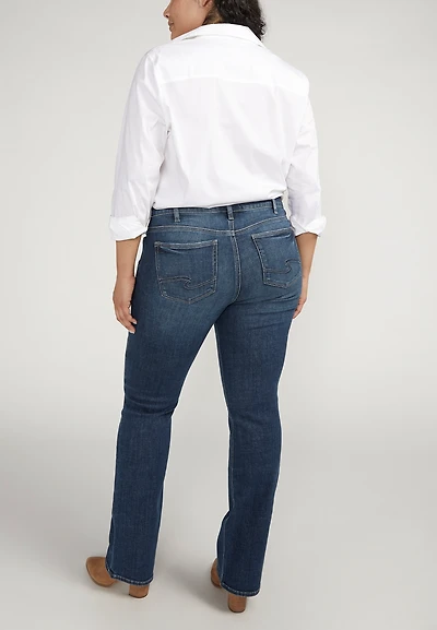 Plus Silver Jeans Co.® Elyse Comfort Mid Rise Slim Boot Jean