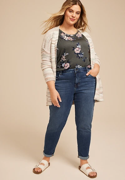 Plus m jeans by maurices™ Classic High Rise Dark Taper Jean