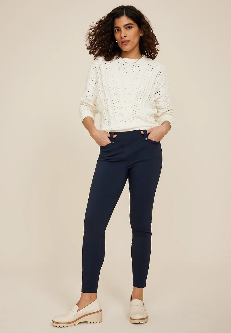 Bengaline Mid Rise Skinny Pant