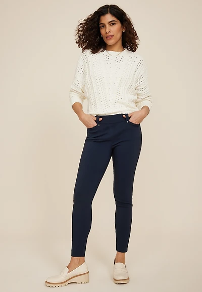 Bengaline Mid Rise Skinny Pant