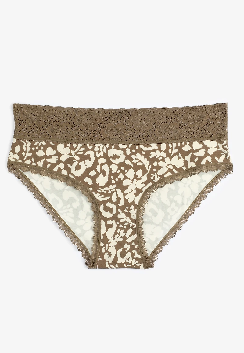 Simply Comfy Cotton Printed Hipster Panty