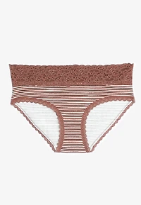 Simply Comfy Cotton Striped Hipster Panty