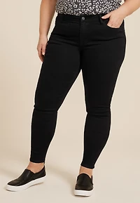 Plus m jeans by maurices™ Black Mid Rise Jegging
