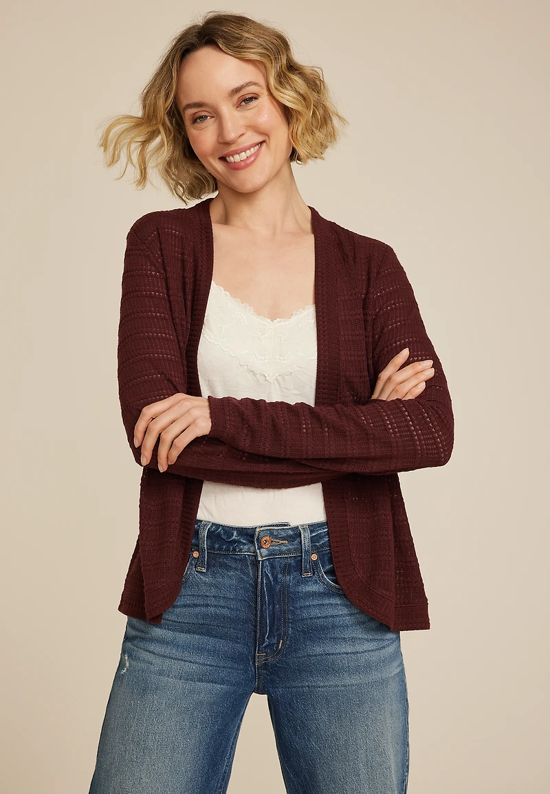 Textured Cardigan