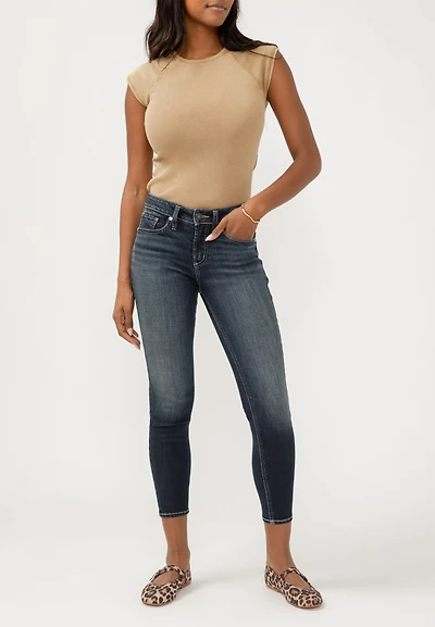 Silver Jeans Co.® Suki Curvy Mid Rise Luxe Stretch Ankle Skinny Jean