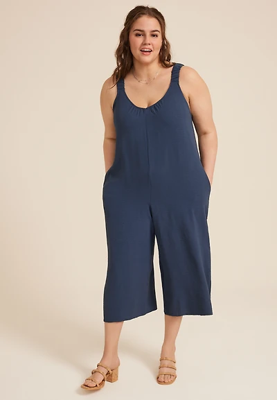 Plus Size Cool Crepe Jumpsuit