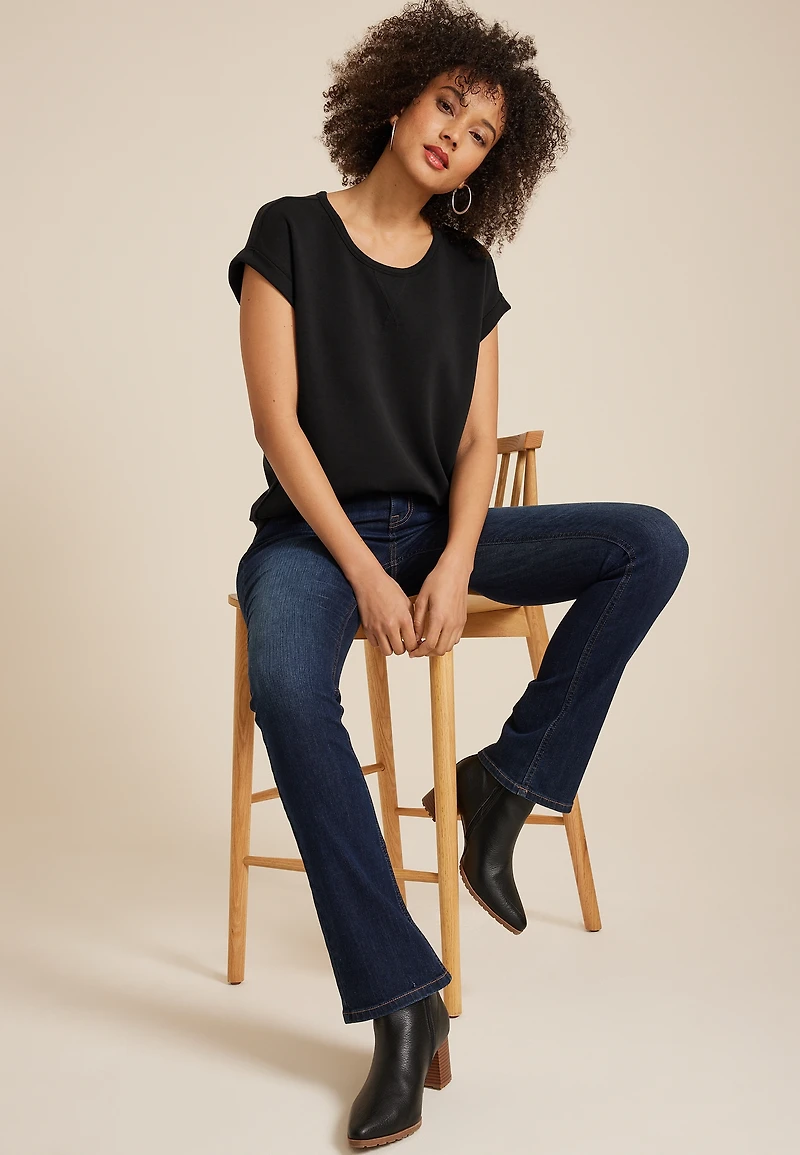 Cloud Scuba Knit Crew Neck Tee