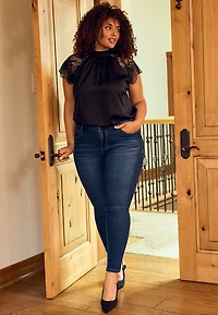 Plus Everflex™ Dark High Rise Super Skinny Jean