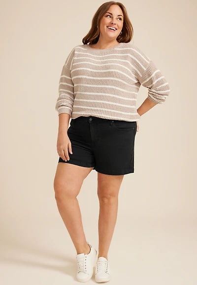 Plus m jeans by maurices™ Black High Rise 5in Short