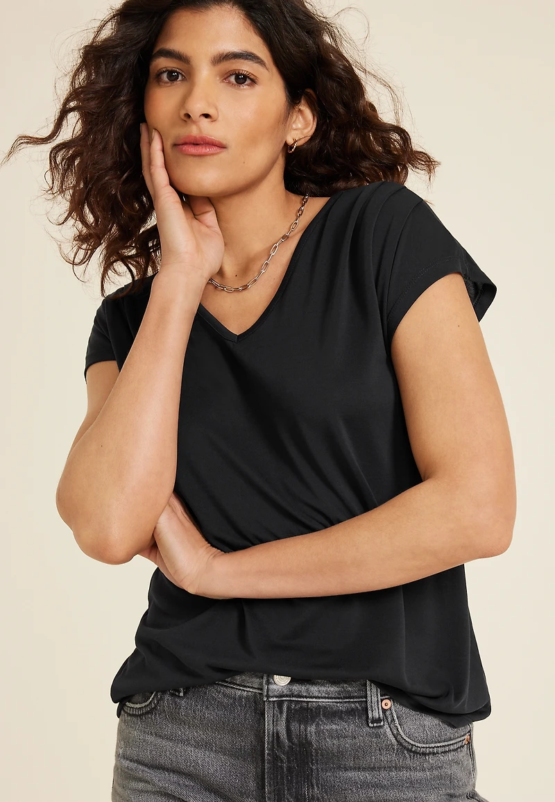 24/7 Fairhaven Pleated Tee