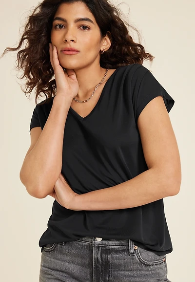 24/7 Fairhaven Pleated Tee