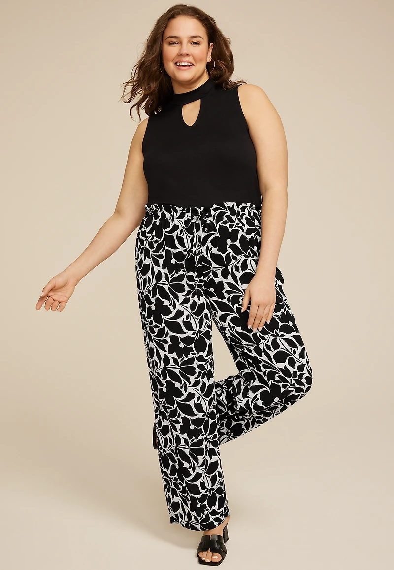 Plus Palazzo Wide Leg Pant
