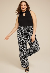 Plus Palazzo Wide Leg Pant