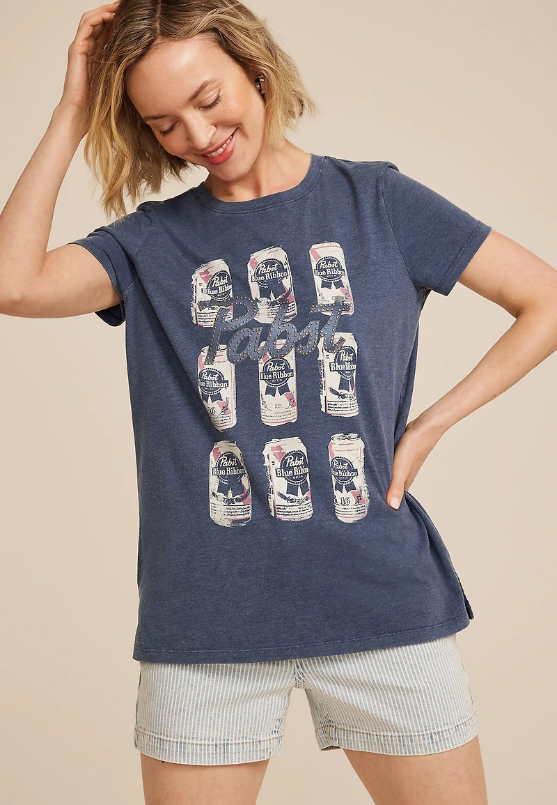 Pabst Stacked Classic Fit Graphic Tee