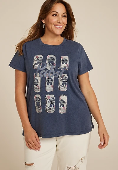 Plus Pabst Stacked Classic Fit Graphic Tee