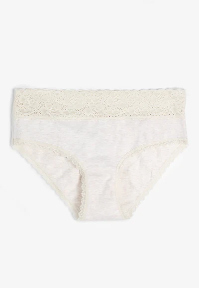 Simply Comfy Cotton Heathered Hipster Panty