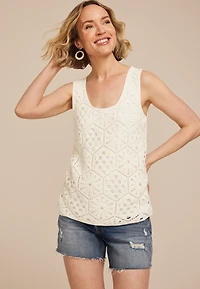 Crochet Front Tank Top