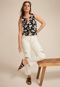 Isla Floral Keyhole Tank Top