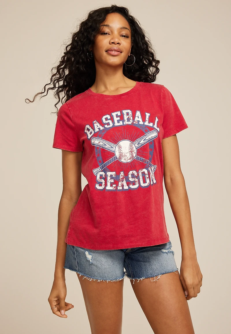 Baseball Season Classic Fit Graphic Tee