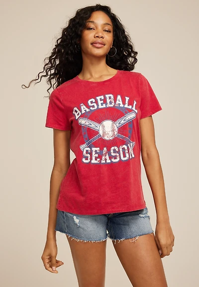 Baseball Season Classic Fit Graphic Tee