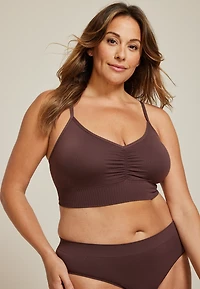 True Stretch Seamless Cinched Front Bralette